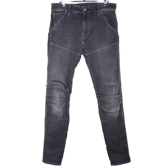 G-Star Raw Mens 33 x 32 5620 3D Zip Knee Skinny Jeans M1061 - Picture 1 of 5